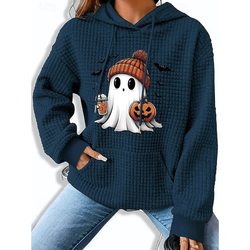 Przytulny Halloween bluza z kapturem