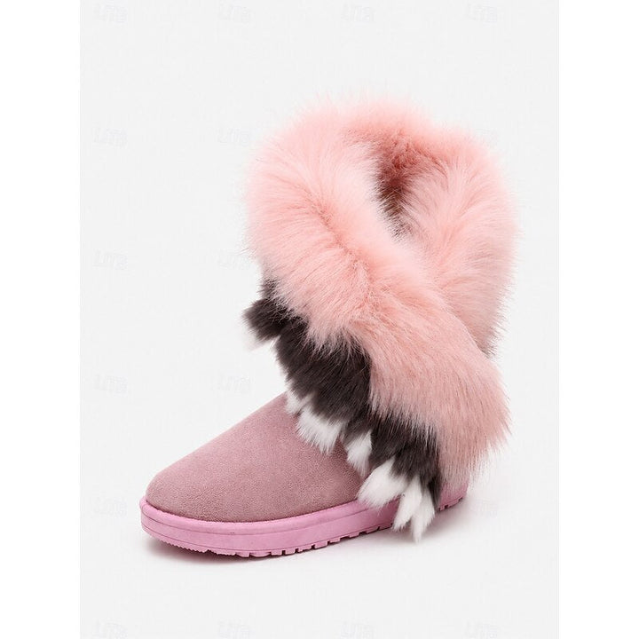 Fluffy-Trimmed buty zimowe