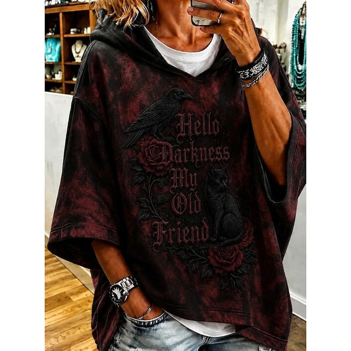 Halloween graficzny z kapturem bluza z kapturem
