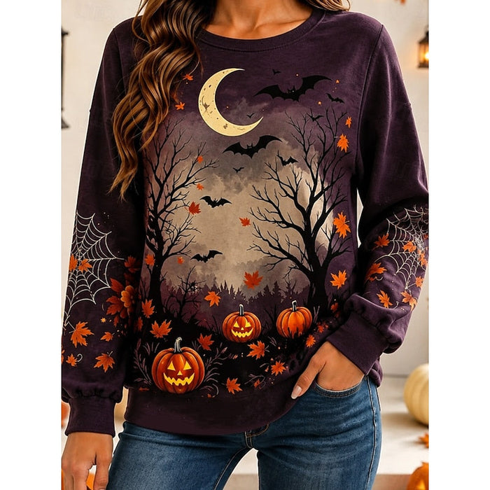 Halloween Moonlit Pumpkin bluza