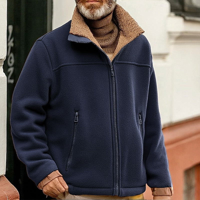 Sherpa-Collar pełny-zamek kurtka
