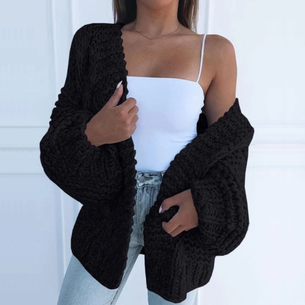 Chunky dzianina kardigan