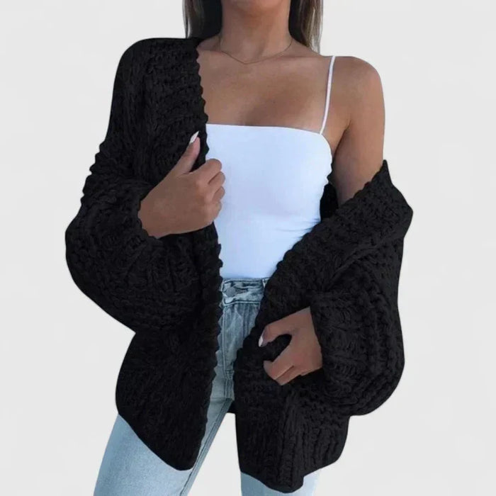 Chunky dzianina kardigan