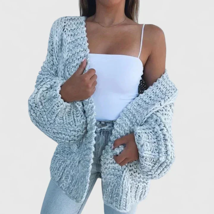 Chunky dzianina kardigan