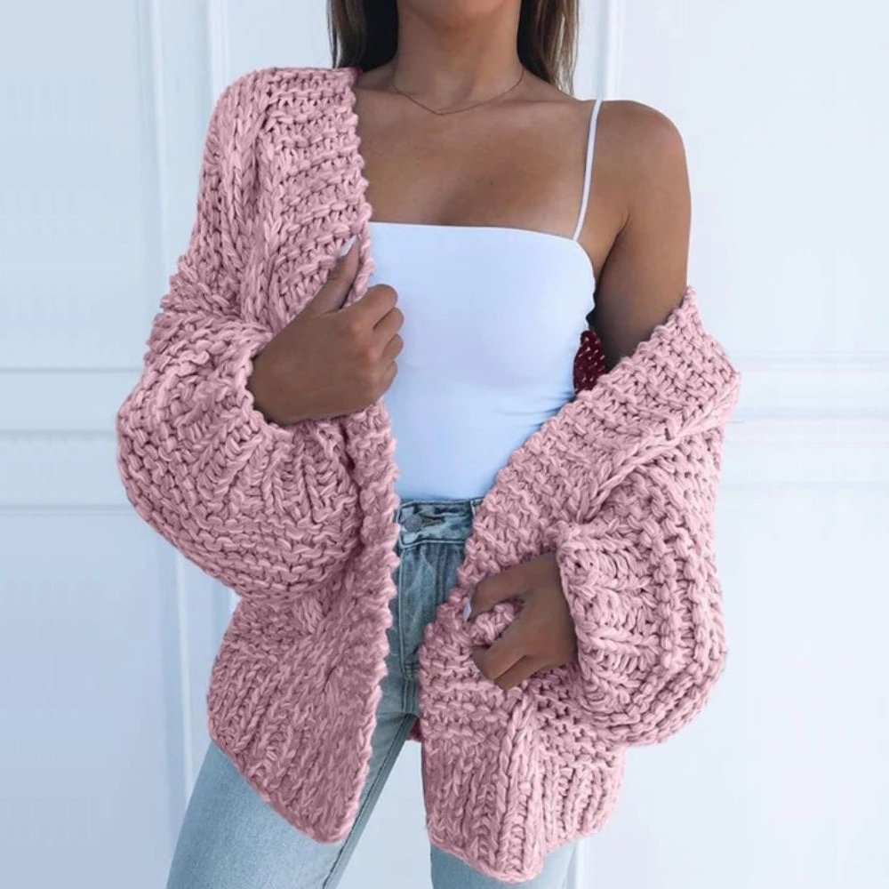 Chunky dzianina kardigan