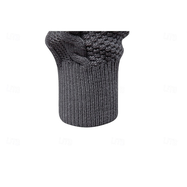Fakturowany Zip-Up kardigan