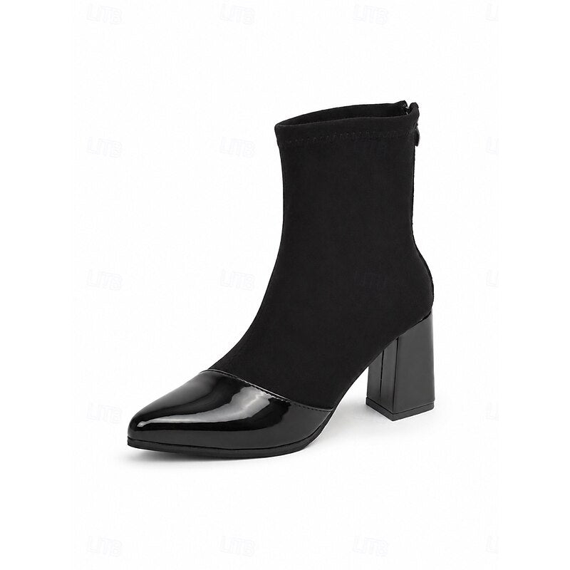 Cap-Toe Chunky obcas botki