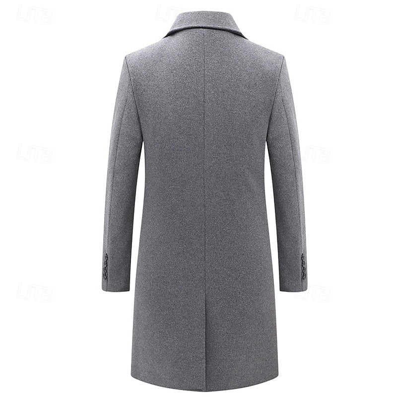 Elegancki Double-Breasted Overcoat