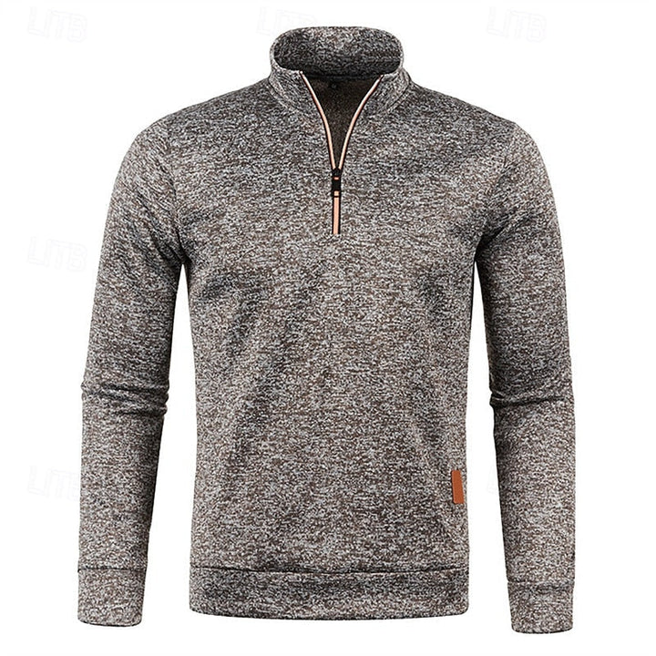 Zamek 1/4 fakturowany sweter sweter