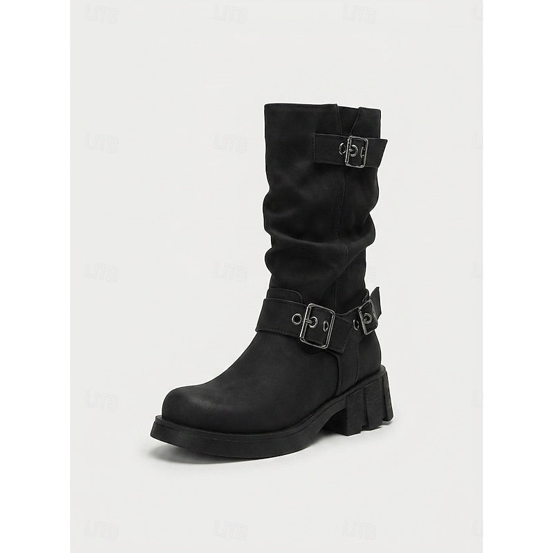 Klamra-detal średni-łydka buty motocyklowe