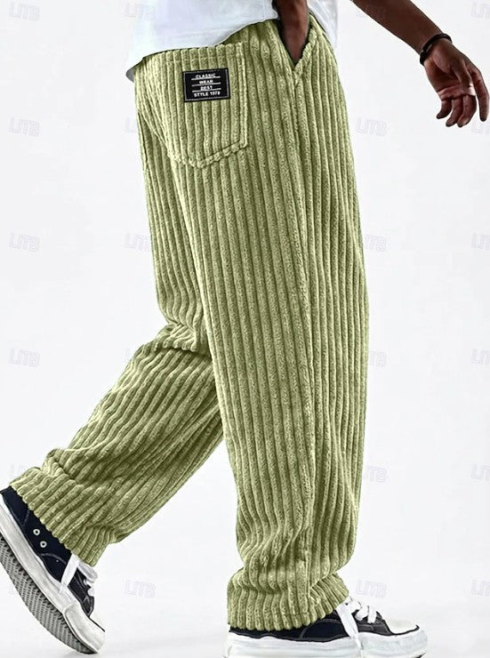 Klasyczny Corduroy codzienny spodnie