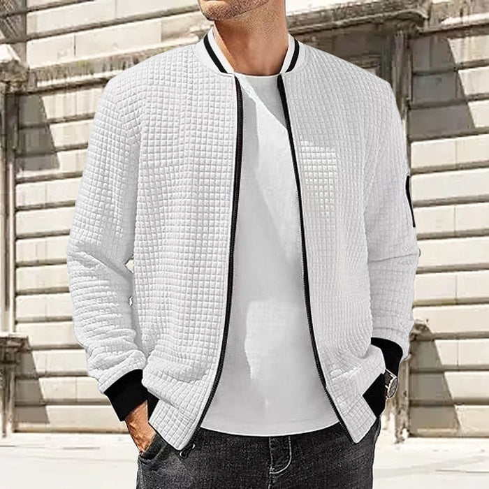 Fakturowany Bomber kurtka