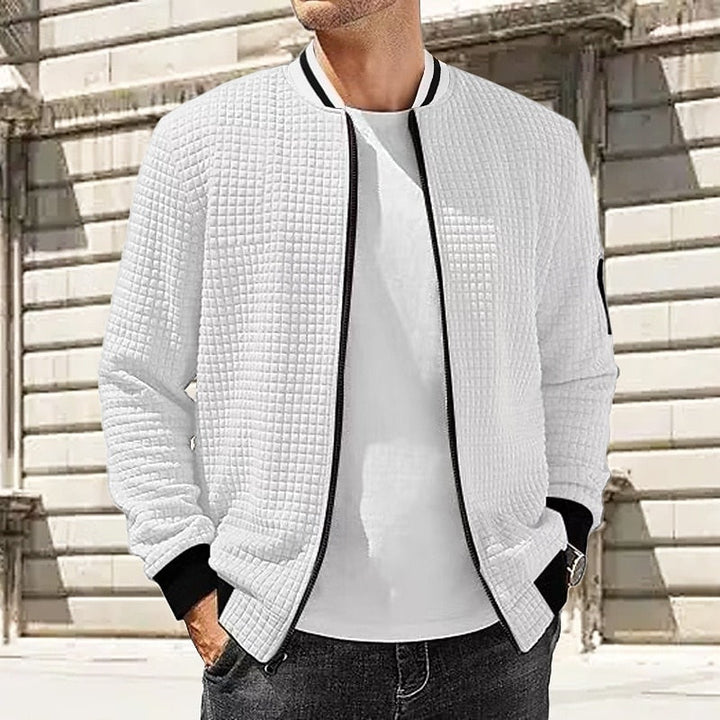 Fakturowany Bomber kurtka