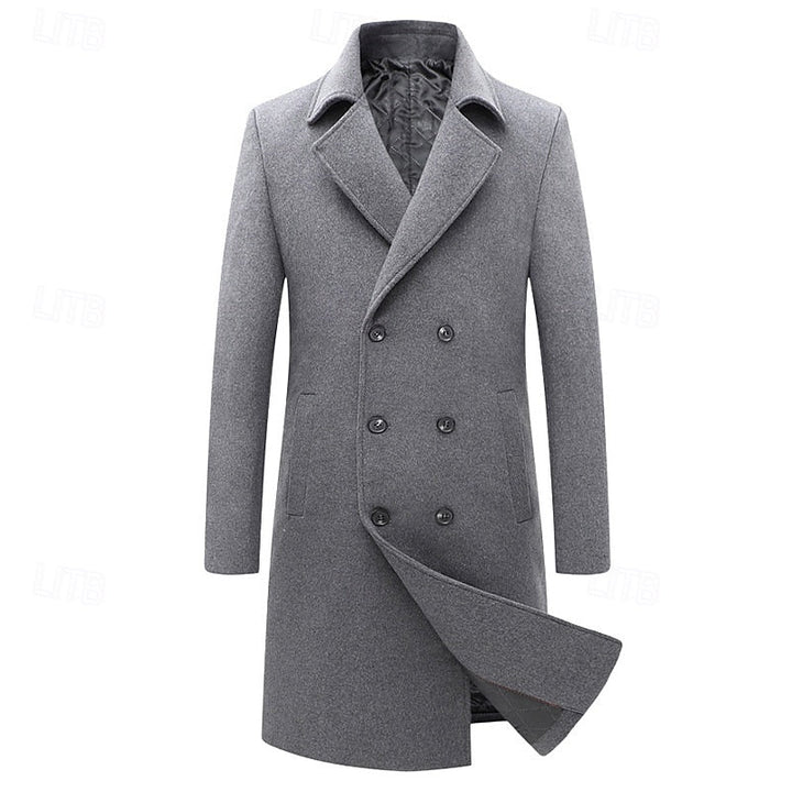 Elegancki Double-Breasted Overcoat