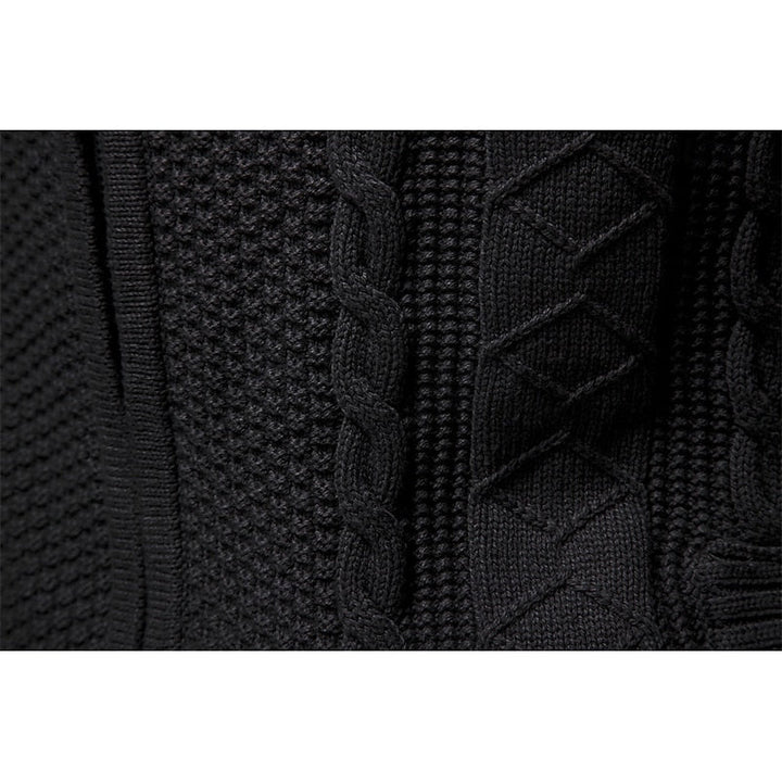 Fakturowany Zip-Up kardigan