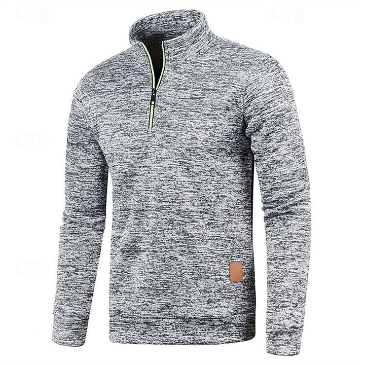 Zamek 1/4 fakturowany sweter sweter