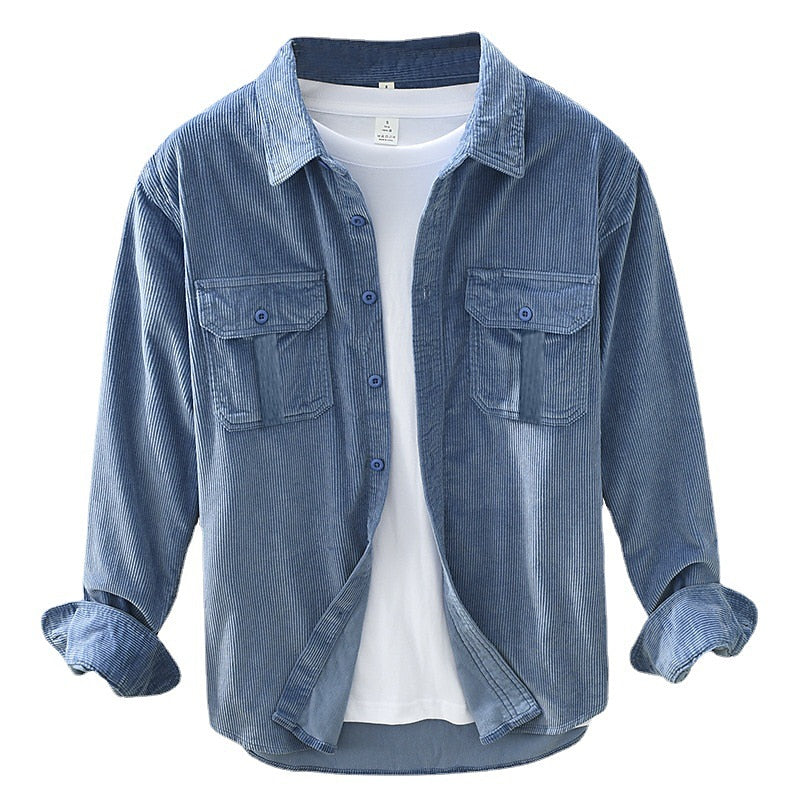 Solidny fakturowany Overshirt