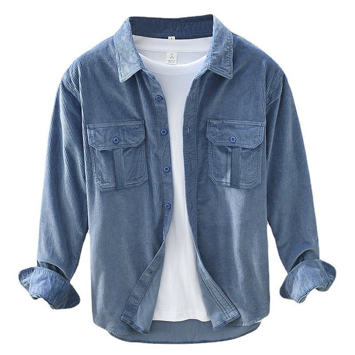 Solidny fakturowany Overshirt