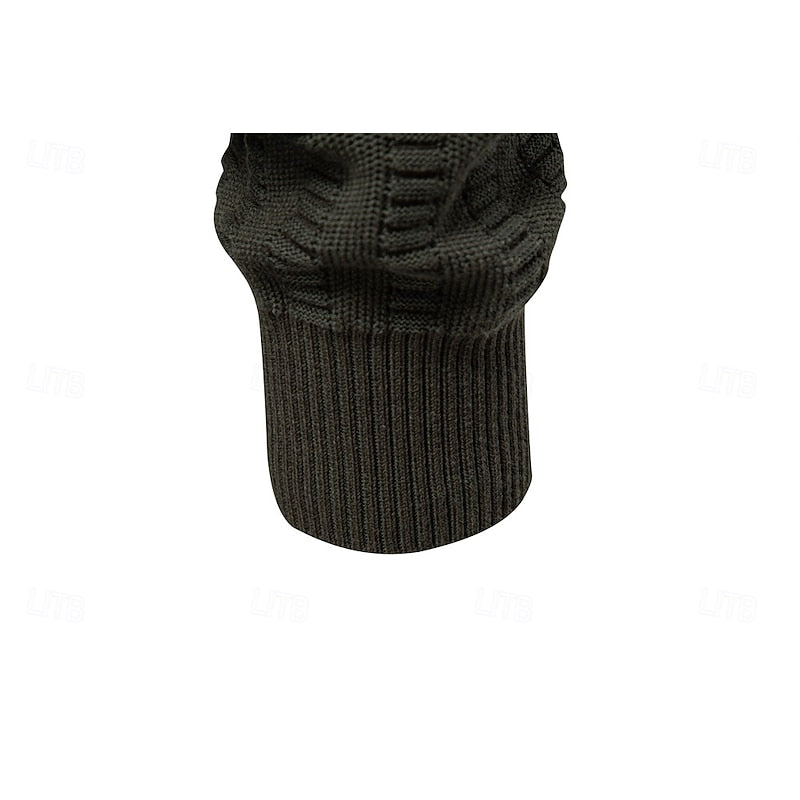 Fakturowany zamek 1/2 sweter