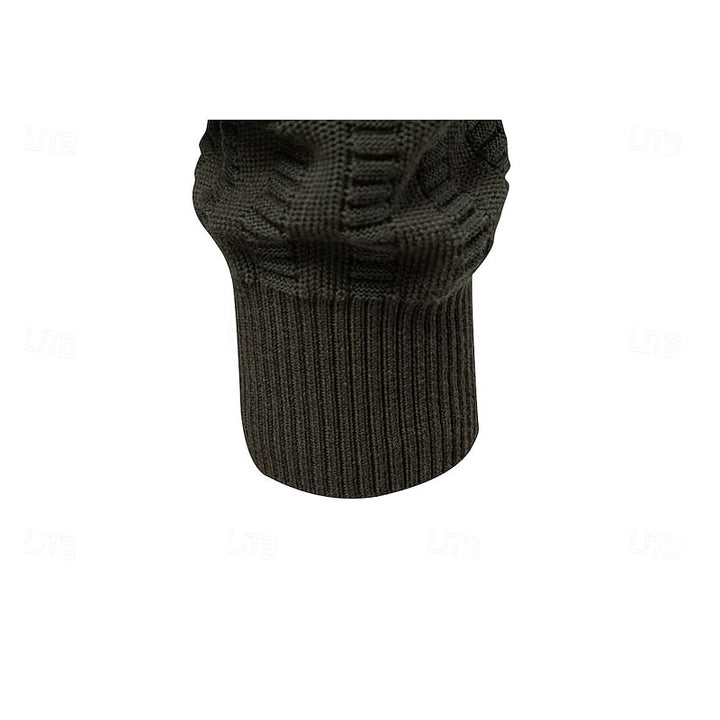Fakturowany zamek 1/2 sweter