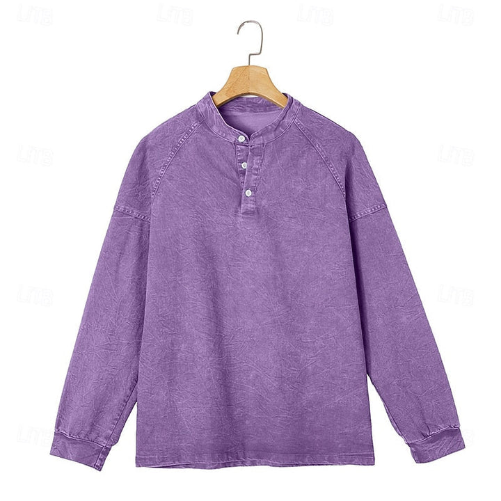 Vintage Washed koszula henley