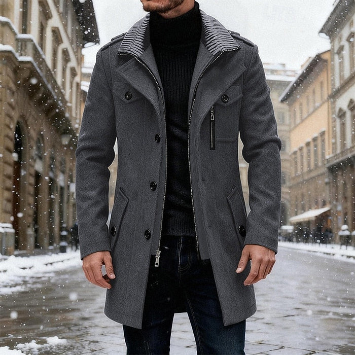 Elegancki dopasowany Overcoat