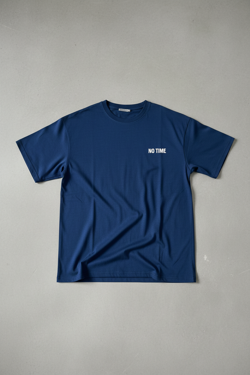 T-shirt Oversize Nonsense - Navy Peony