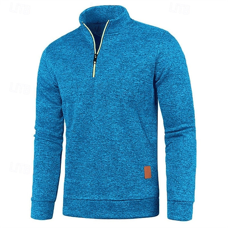 Zamek 1/4 fakturowany sweter sweter