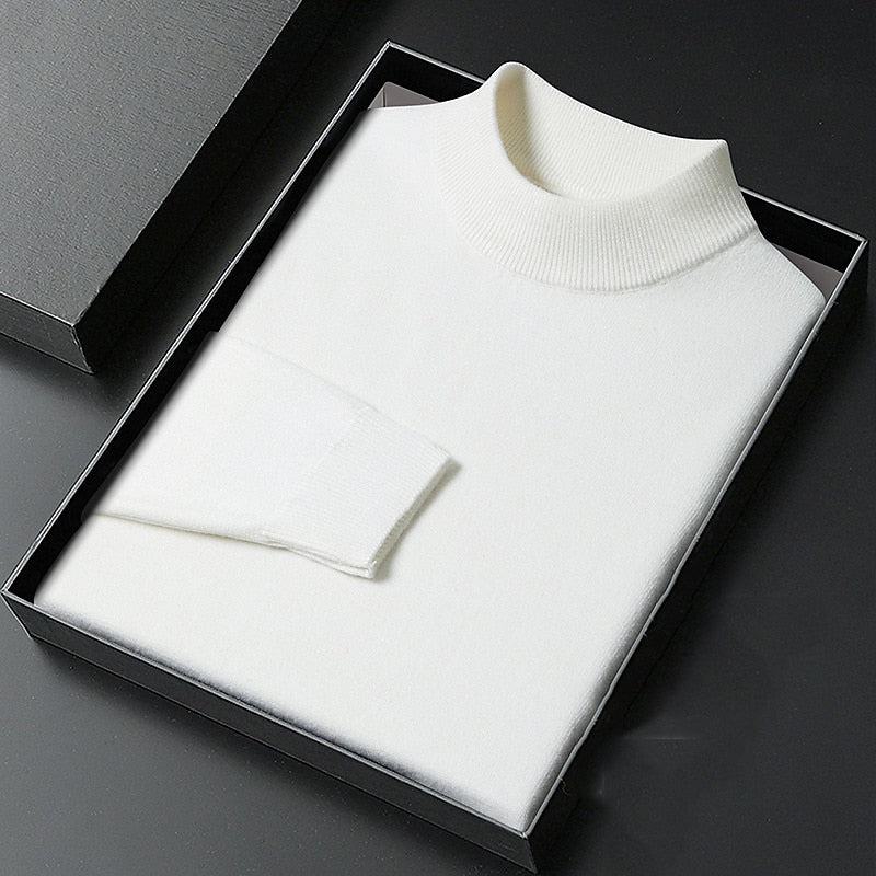 Elegancki imitacja szyja sweter
