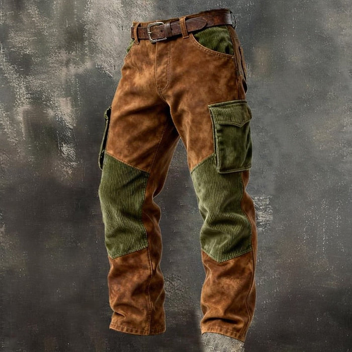 Solidny Two-Tone spodnie cargo