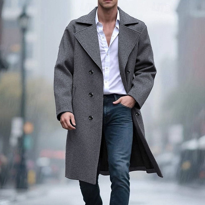 Dopasowany długi Overcoat
