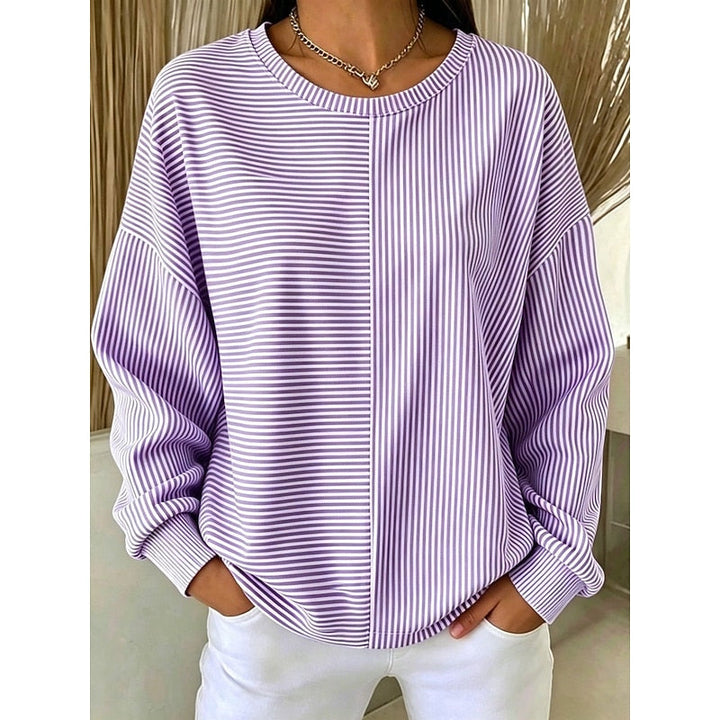 Swobodny w paski bluza