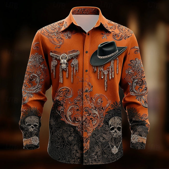 Western Halloween wyrazisty akcent koszula