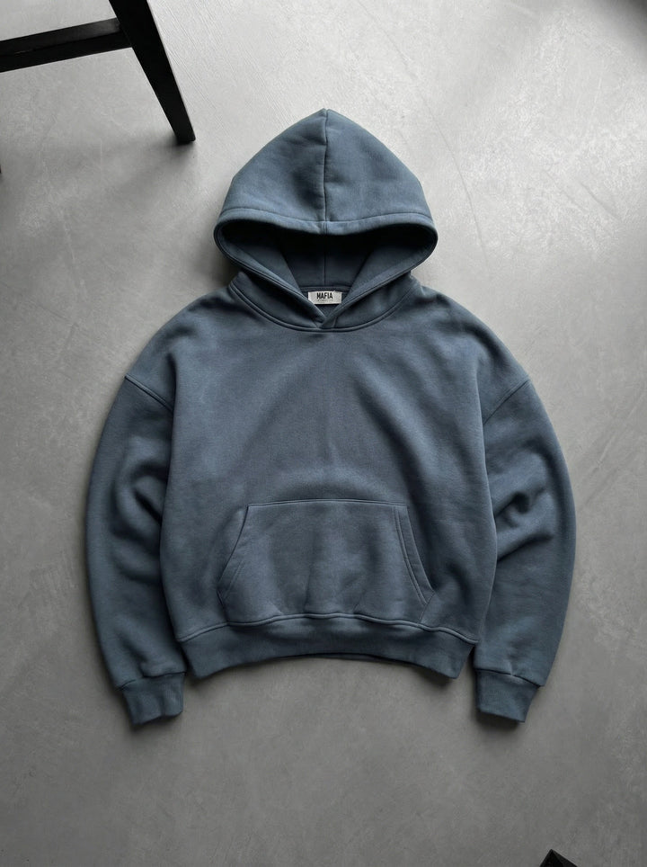 Oversize Basic Hoodie - Burzowa Pogoda