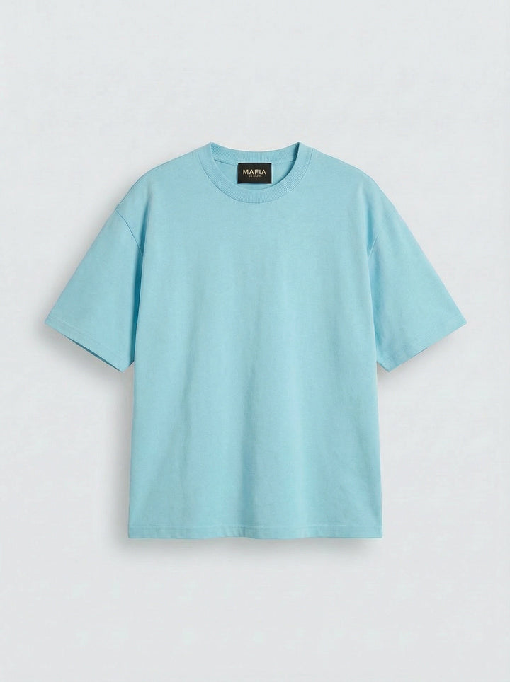 Oversize Basic T-Shirt - Babyblue