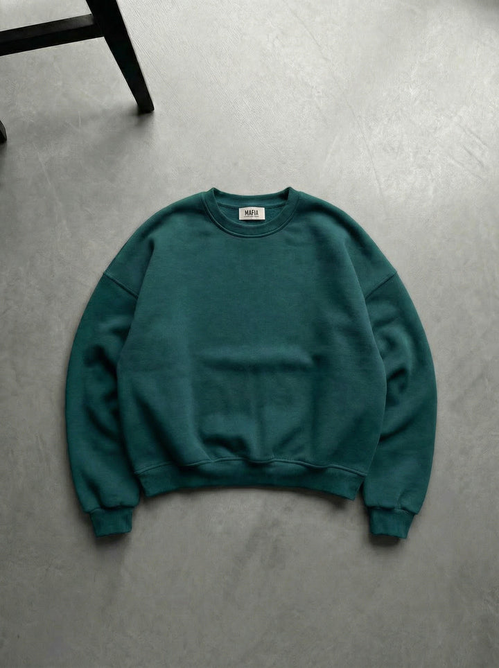Oversize Basic Sweater - Morska Mchy
