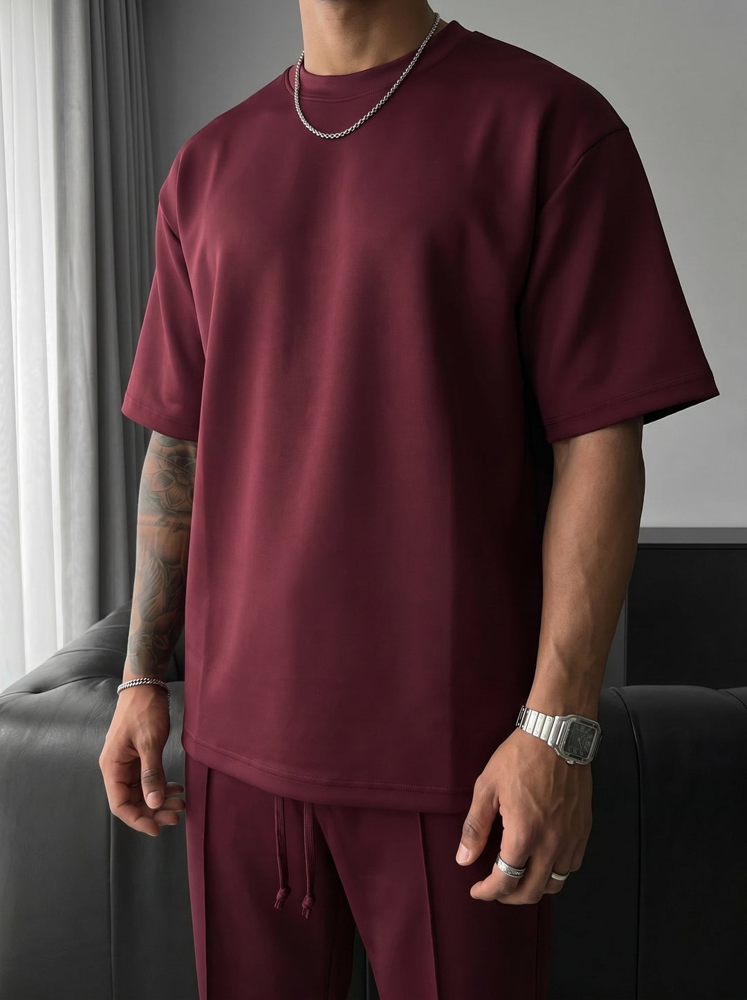 Koszulka Diver Regular Fit - Bordeaux