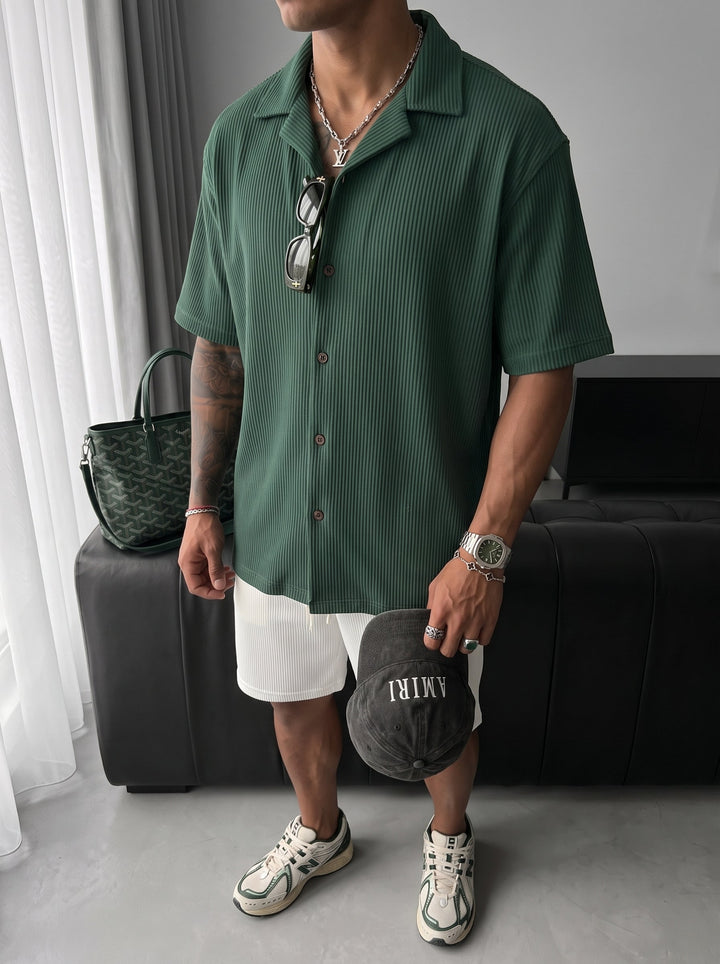 Oversize Cord Shirt - Zielony