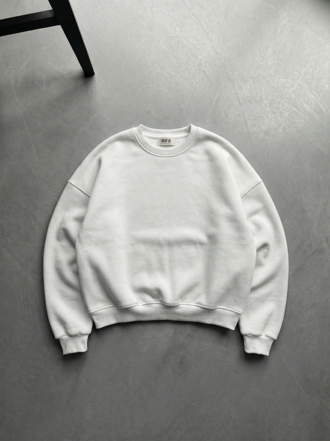 Oversize Basic Sweater - Biały