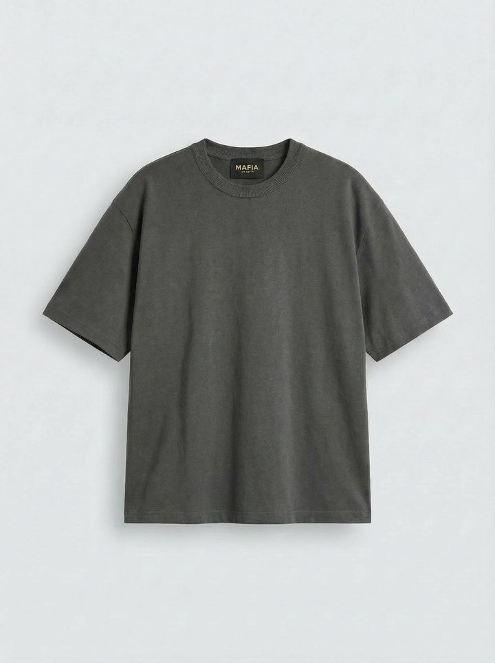 Oversize Basic T-Shirt - Antracyt