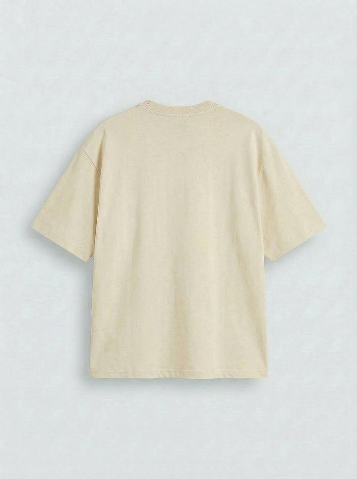 Oversize Basic T-Shirt - Jasny Beż