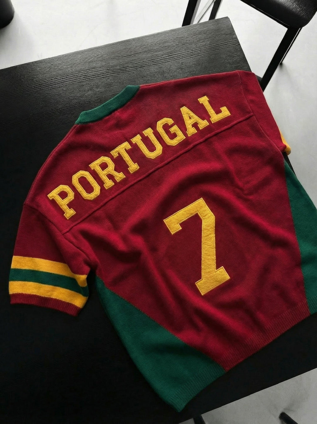 Oversize Portugal Knit T-shirt - Czerwony