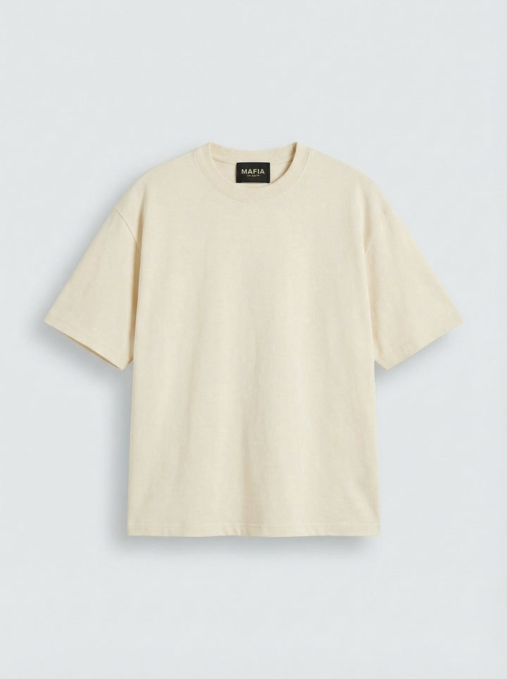 Oversize Basic T-Shirt - Antyczna Biała