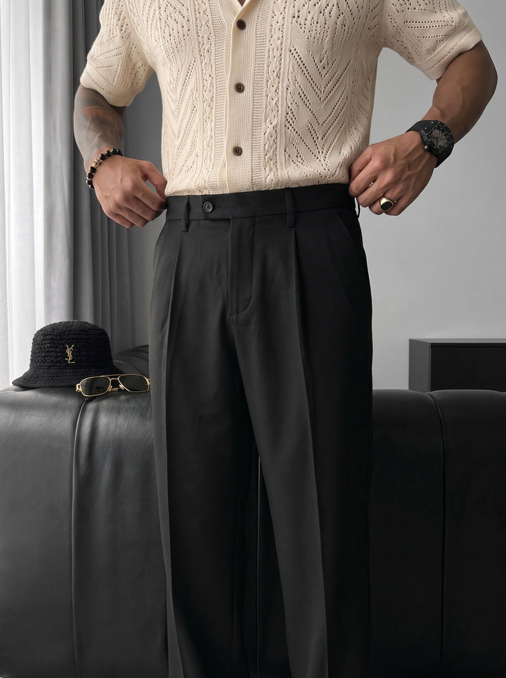 Spodnie Relaxed Fit - Czarny