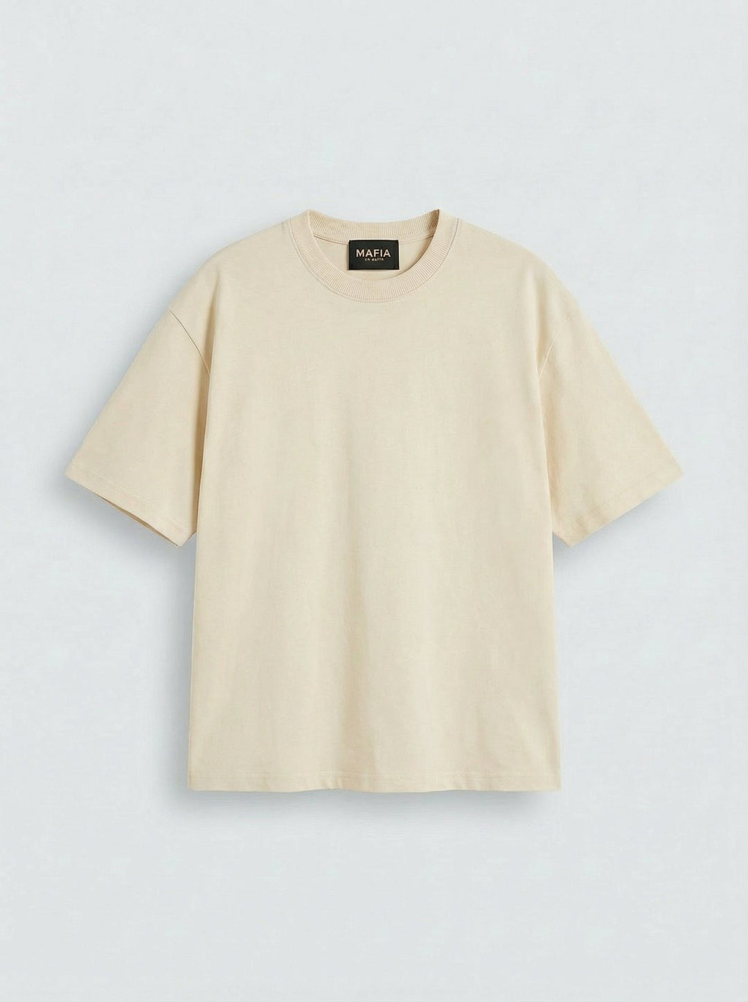 Oversize Basic T-Shirt - Jasny Beż