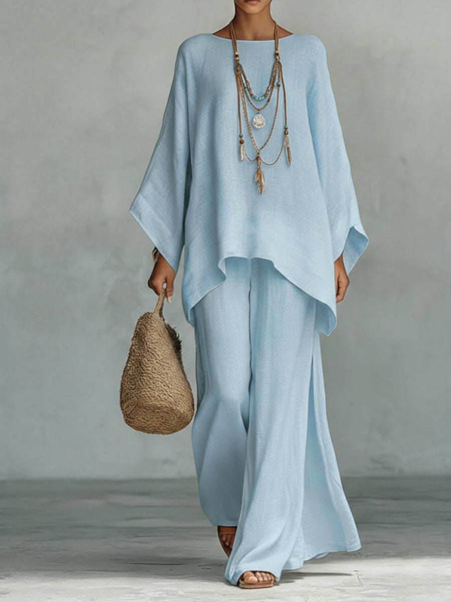 Elegancki oversize dwuczęściowy zestaw