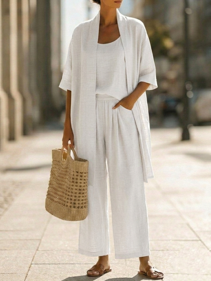 Niewymuszony letni Three-Piece zestaw