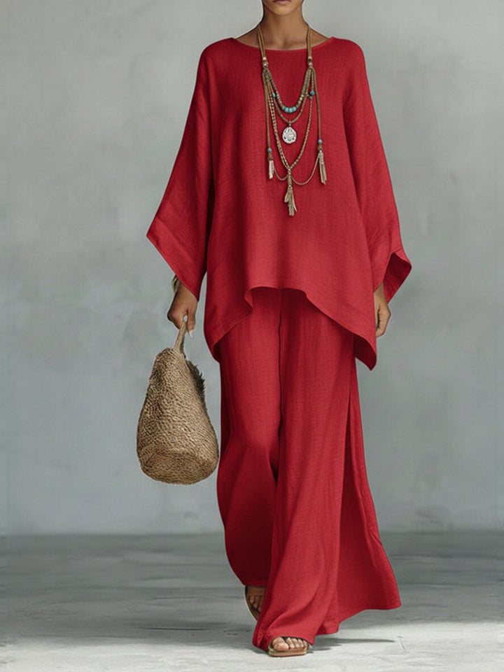 Elegancki oversize dwuczęściowy zestaw