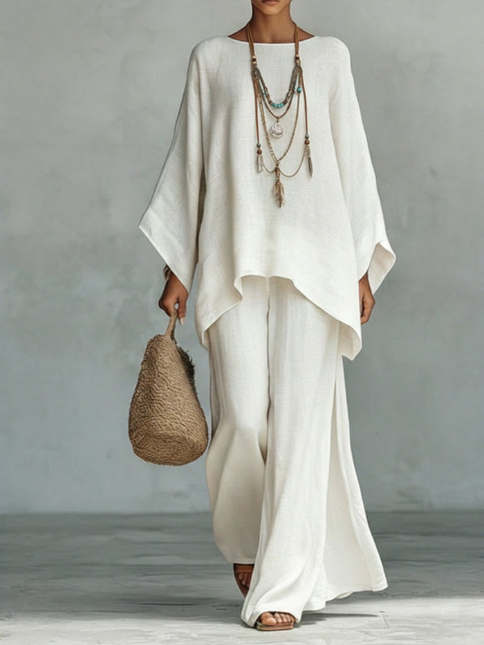 Elegancki oversize dwuczęściowy zestaw