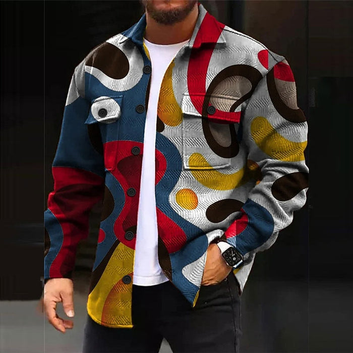 Wyrazisty wzorzysty Overshirt